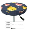 thumbnail image 4 of Xecao's Cute Puffer Fish Print Stool Covers offer stylish, washable protection for PU round bar stools, perfect for home or commercial use., 4 of 7