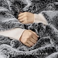 thumbnail image 3 of EVERGRACELuxury Soft Faux Chinchilla Fur Throw Blanket for Couch, Warm Thick Heavy Winter Throw Blanket 1220GSM for Bed, Fluffy Cozy Mink Blanket with Reversible Velvet, Onyx Mink, 60"x80", 3 of 8
