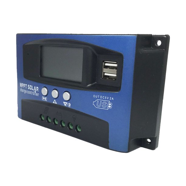 Advancent Controlador de carga de energía Solar con pantalla Digital de 12/24V CC, 50A, protección contra sobrecarga, regulador de en tiempo Accesorios para electrodomésticos