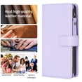 thumbnail image 7 of Allytechgroup for iPhone 13 Pro Wallet Phone Case with Hand Wrist, Flip Cover Kickstand Folio Shockproof Protective Cards Slots Wallet Case Cover for iPhone 13 Pro, Purple, 7 of 7