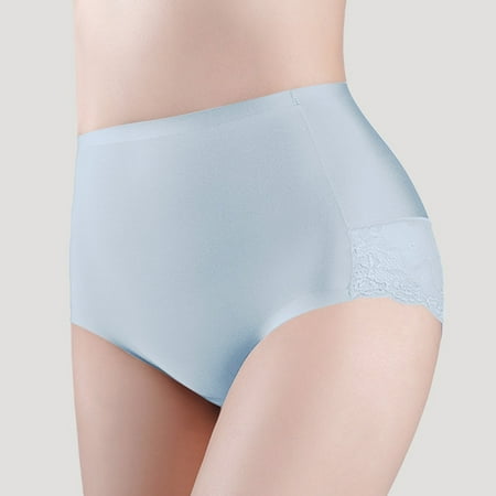 uublik Womens Panties Soft Underwear Super Stretchy Briefs Full Coverage Panties Womens Lace Underwear Sky Blue