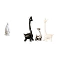 thumbnail image 1 of Figura decorativa coleccionable de pingüino y jirafa en resina cerámica. Ideal para de inauguración, bares, dormitorios, oficinas, escritorios y, 1 of 8