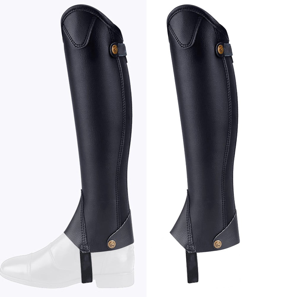 PASILI Comfortable Equestrian Leg Protection Leather Equipment Horse Riding Boots Equestrian Leg Guards Comfortable Riding Experience
