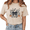 Apricot, variant on I Put the BOO in Boujee Vintage Acid Wash Print T-Shirt with Bow Pumpkin Halloween Graphic