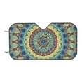 thumbnail image 7 of Balery Round Mandala1 Windshield Sun Shade, Car Front Window Sunshade Cover ,Automotive Interior Portected Blocks Uv Rays For Car Pickup Truck Suv Accessories- Medium, 7 of 7