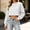 White, variant on NominalSnug Womens Ribbed Knit Cropped Tops Crewneck Long Sleeve Shirts Loose Fit Casual Pullover Fall Outfits