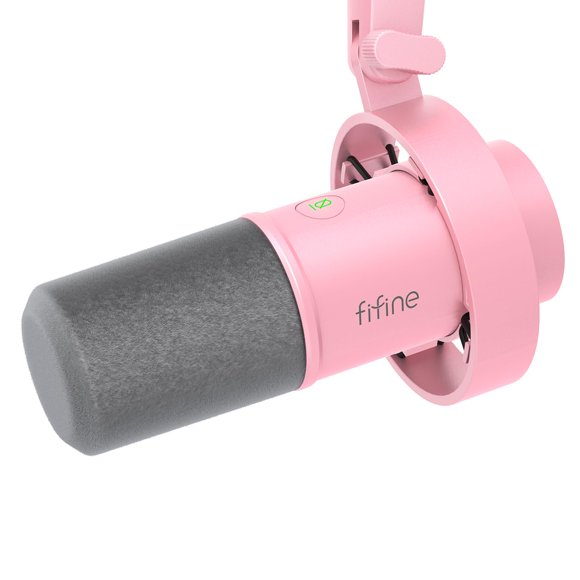 Fifine XLR/USB Podcast Microphone for PC Computer,Studio Dynamic Microphone for Vocal, Recording, Streaming Mic with Mute Button, Headphones