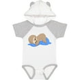 thumbnail image 3 of Inktastic Cute Baby Sloth Sleeping on Blue Pillow Boys or Girls Baby Bodysuit, 3 of 5
