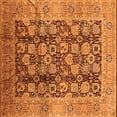 thumbnail image 1 of Ahgly Company Indoor Square Oriental Orange Industrial Area Rugs, 8' Square, 1 of 4