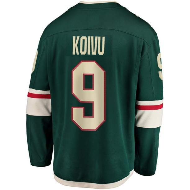  Reebok Mikko Koivu Minnesota Wild NHL Men Green Player