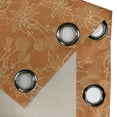 thumbnail image 4 of Ambesonne Burnt Orange Grommet Curtain, Dandelion Poppy, 50" x 72", Burnt Orange and White, 4 of 6