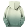 thumbnail image 3 of Children's Color Block Hoodie Sweatshirts Kids Winter Print Casual Sports Pullover Tops Girls Boys Long Sleeve Hooded Sweatshirt, 3 of 4