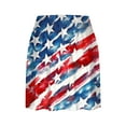 thumbnail image 3 of Moxiu 4th of July Womens Skorts Patriotic Skirts American Flag Tennis Skirt Pleated High Waisted Flowy Summer Skorts 2025 Multicolor,L, 3 of 5