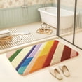 thumbnail image 6 of Roiihwy Bath Mat, Ultra Absorbent Quick Dry Bathroom Floor Mats-Rubber Non-Slip Thin Bathroom Rug Fit Under Door, Faux Suede Surface Shower Rug for Bathtub, Sink, Shower Room, 6 of 6