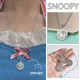 thumbnail image 2 of Collar con colgante de dibujos animados de Snoopy y Charlie Brown, cadena creativa de hip-hop para pareja, cadena para el cuello, joyería para niños, regalo de amistad, 2 of 5