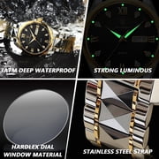 Poedagar luxury man wristwatch sport stainless steel men watch waterproof luminous date week men's watches business quartz clock