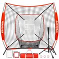 thumbnail image 1 of Red de Entrenamiento de Béisbol y Softbol BaseGoal 6x6 pies con Tee de Batting, 1 of 9