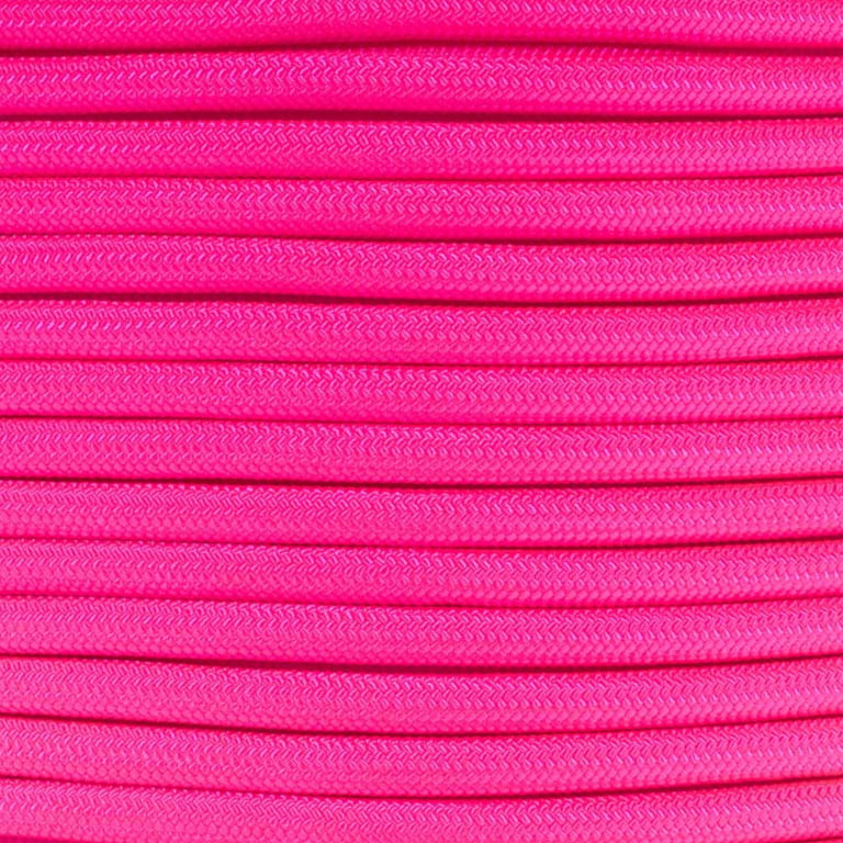 Paracord Planet Nylon Paramax 8mm 5/16 inch Utility Paracord - Multiple Lengths and Colors, Size: 100, Pink