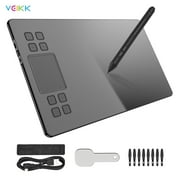 VEIKK Graphics Board,x 6 8 Pen Touch-Pad 8192 6 8 8192 A50 Tablet Battery-free Area 8192 Pressure Battery-free Stylus Pen Nibs Pressure Art Inch Tablet 10 Stylus 8 10 x 8 Touch-Pad Touch-Pad/ wit