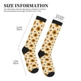 thumbnail image 4 of Sikiie Sunflowers And Bee 1 Pairs Compression Socks for Men and Women 15-20 mmHg Running Support Socks, 4 of 7