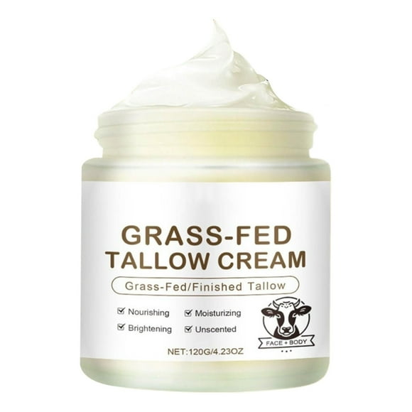 YCenADP Clearance Body Care 100ML Grass Fed Beef Tallow Balm with Jojoba Oil Olive Oil Beeswax Collagen Natural Moisturizer for Body Lips Hydrates Dry Skin