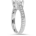thumbnail image 3 of Pompeii 1 1/4Ct Princess Cut Diamond Engagement Ring 14k White Gold Lab Grown (FG,VS), 3 of 3