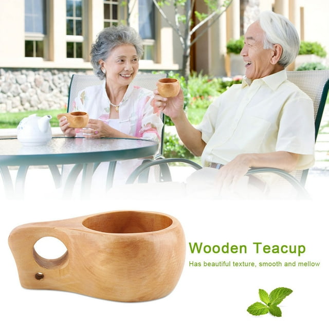 Taza de té de madera,Taza de café de madera Taza de madera para beber Taza de café de madera Probado y confiable