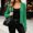 Army Green button front cardigan women a1, variant on Women's Button Front Long Sleeve Cardigan Loose Fit Solid Color Casual Top Fashion Fall Spring Outfit, Navy XL