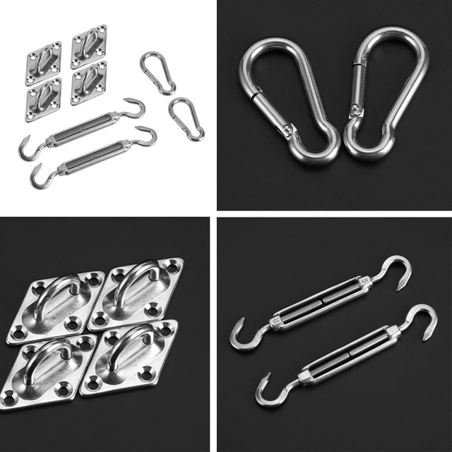 Kit de hardware para Sombra de Vela Solar Accesorios de Instalacia Duraderos para exteriores