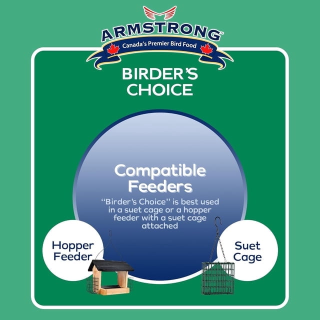 Armstrong Wild Bird Food Birder's Choice Suet, 8-Pack, 2.56kg