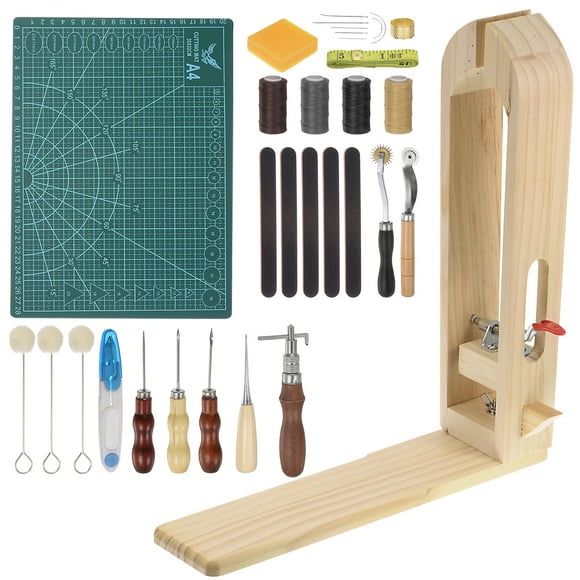 Unique Bargains 33packs Leather Tools Hand Stitching Leather Working Tools