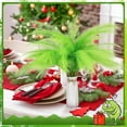 thumbnail image 5 of Topboutique Faux Reed Grass Decor 20 Pcs 17 in Christmas Tree Topper Xmas Tree Artificial Picks Artificial Grass Fluffy Picks Christmas Ornaments for Wedding Party Home Decor,Green, 5 of 7