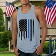 thumbnail image 4 of Caqnni Outdoor Sleeveless Men Summer Printed Tank Top Shirts Crew Neck Casual Top Anniversary Mens Shirt(Blue,XXL), 4 of 4