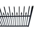 thumbnail image 6 of ALEKO Steel Single Swing 12 x 6 ft Black Driveway Gate Prague Style, 6 of 13