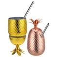 thumbnail image 6 of WEUVEB Pineapple Cups with Straws for Home Use and Parties Assorted Color Safe Sturdy Design 2 Sets, 6 of 8