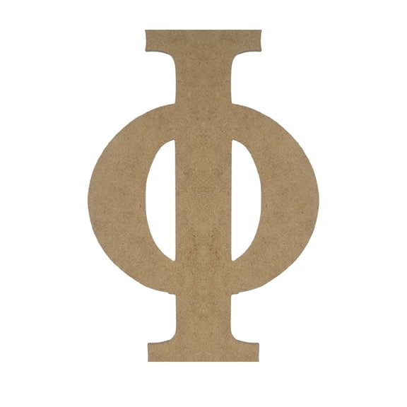 Wooden Letter Unfinished, Greek Font, Craft Cutout