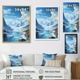 thumbnail image 4 of Designart "Minimalist Scenery Of The Glacier" Glacier Floater Framed Canvas Prints, 4 of 5
