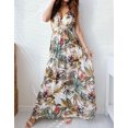 thumbnail image 2 of Summer Dresses for Women Plus Size Sleeveless Tropical Print Sun Dresses High Waist Maxi Dress Alsol Lamesa, 2 of 5