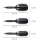 thumbnail image 3 of All Black Ceramic Aluminum Tube Heat Conductive Fluffy Hair Styling Curling Comb Rubber Handle Hair Roll Comb New, 3 of 4