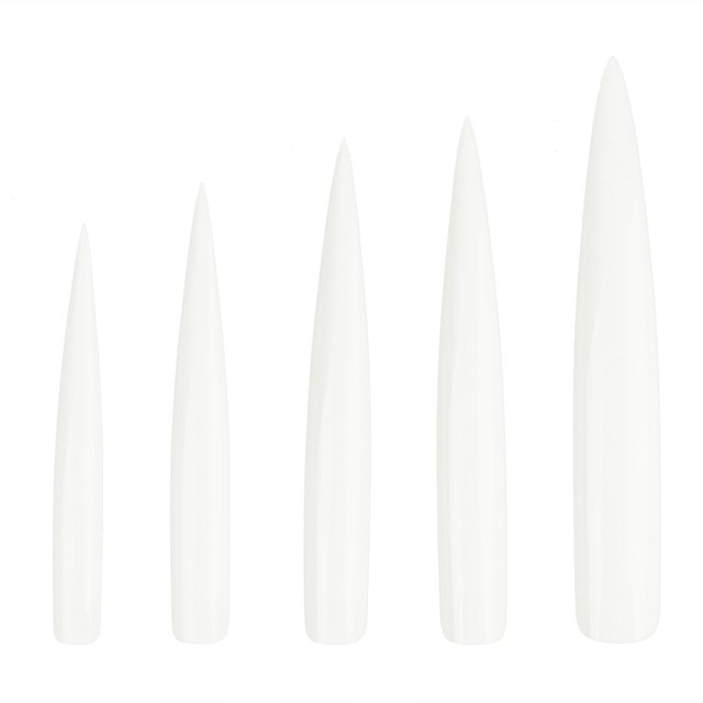 OULII 120Pcs Transparent Artificial Nails Sturdy Fake Nail Extensions for Easy Creative Nail Art