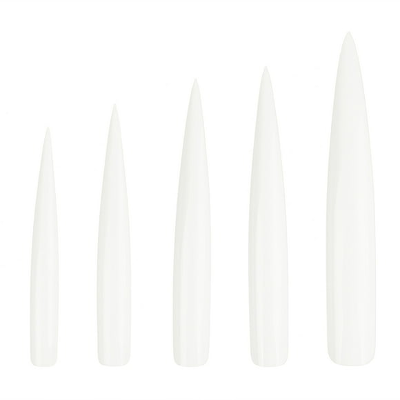 OULII 120Pcs Transparent Artificial Nails Sturdy Fake Nail Extensions for Easy Creative Nail Art