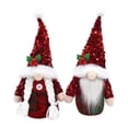 thumbnail image 2 of Zeeyh Christmas Gnome Rudolph Doll, Handmade Santa Claus Christmas Faceless Dwarf Gnome Sequin Doll Suitable for Christmas Family Holiday Party Table Decoration Gifts,Women, 2 of 9