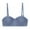 Blue-1, variant on Virmaxy Womens Wireless Bra Comfort Wirefree Comfort One Piece Gathering Breathable Bra Underwire Bra with Removable Straps Green-4 S