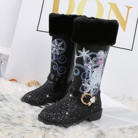 Disney filles bottes hiver nouveaux enfants bottes de neige petites Disney filles bottes hiver nouveaux enfants bottes de neige petites