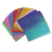 acdanc 100pcs Pearlescent Shimmer Craft Paper Pearl Scrapbook Supplies