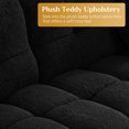 thumbnail image 4 of Wiilayok 72.8" Cloud Sofa Couch,Comfy Loveseat Sofa with 2 Pillows,Deep Seat,Upholstered Teddy 2 Seater Sofa Couch for Living Room Apartment,Black, 4 of 9