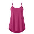 thumbnail image 6 of Staron Spring Summer Women's Tops Strappy Sporty Adjustable Buckle Loose Casual Vacation Party Tank Top, Hot Pink XL, 6 of 6