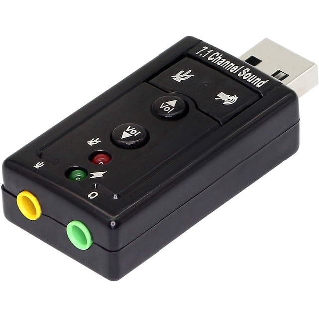 Tarjeta De Sonido Usb Con Conector Para Auriculares Y Micrófono De 3,5 Mm Tarjeta De Sonido Estéreo Externa Usb 2.0 Virtual 7.1