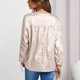 thumbnail image 5 of Blusa Manga Larga Correa Puño Cuello Redondo Sedoso Botón Abajo Casual Moda Cardigan Tops para Mujer Albaricoque S, 5 of 8