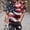 Z03, variant on Men's Patriotic Independence Day T-Shirt USA Flag Print Short Sleeve Round Neck Under $10